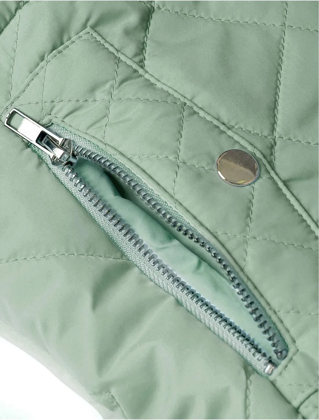 Allegra K Women's Puffer Vest Stand Collar Lightweight Gilet Quilted Zip Vest