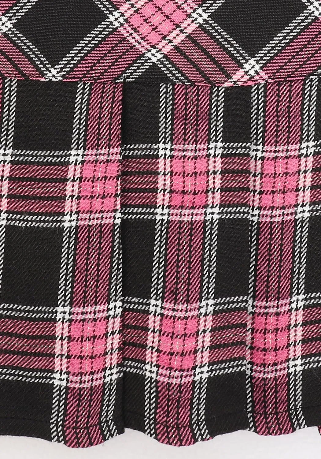 C-ZOFEK Mini Plaid Slit Skirt Women's US Size Pleated Skirt Schoolgirl Uniform, Multicolour