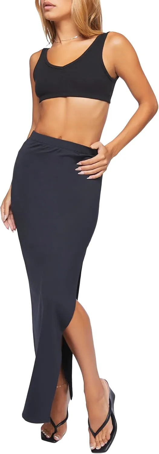 Forever 21 Women's Leg-Slit Maxi Skirt