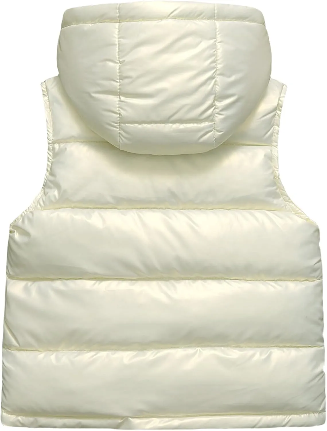 Happy Cherry Boys Girls Puffer Vest Winter Hooded Warm Lightweight Sleeveless Snow Vest Jacket Padded Waistcoat