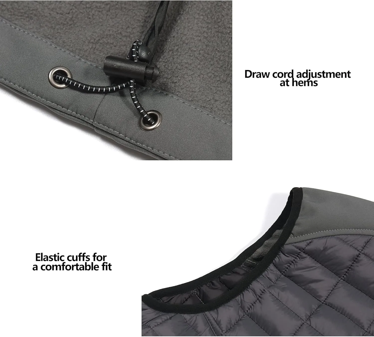 Little Donkey Andy Mens Lightweight Puffer Vest, Warm Outdoor Sleeveless Jacket for Hiking Travel Running