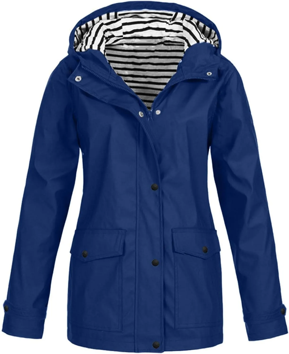 Raincoat for Women 2024 Rain Plus Size Hooded Waterproof Breathable Windbreaker Outdoor Ladies Lightweight Coat