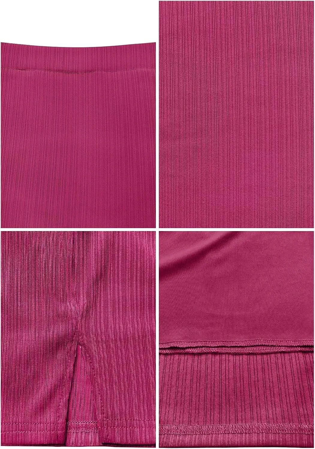 Women's Mini Pencil Skirt Side Slit High Waisted Bodycon Stretchy Basic Short Skirts for Women